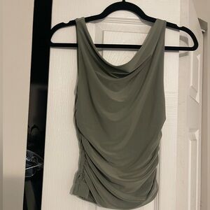 Aritzia Wilfred off the shoulder green top XS
